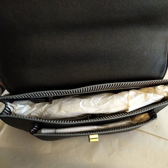 Nine West PVC BlackShoulder Bag - Picture 4 of 5